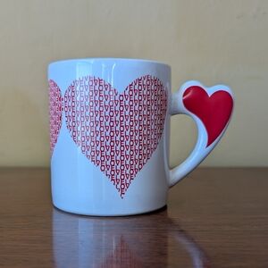 Love Mug Heart Handled Coffee Mug - Tea Cup